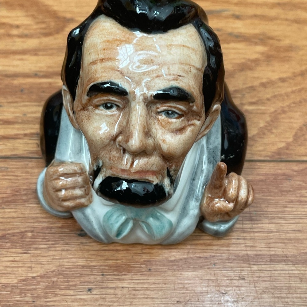Vintage Kevin Francis Face Pots Abraham Lincoln Trinket Pot